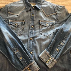 True Religion Long Sleeve Jean Shirt